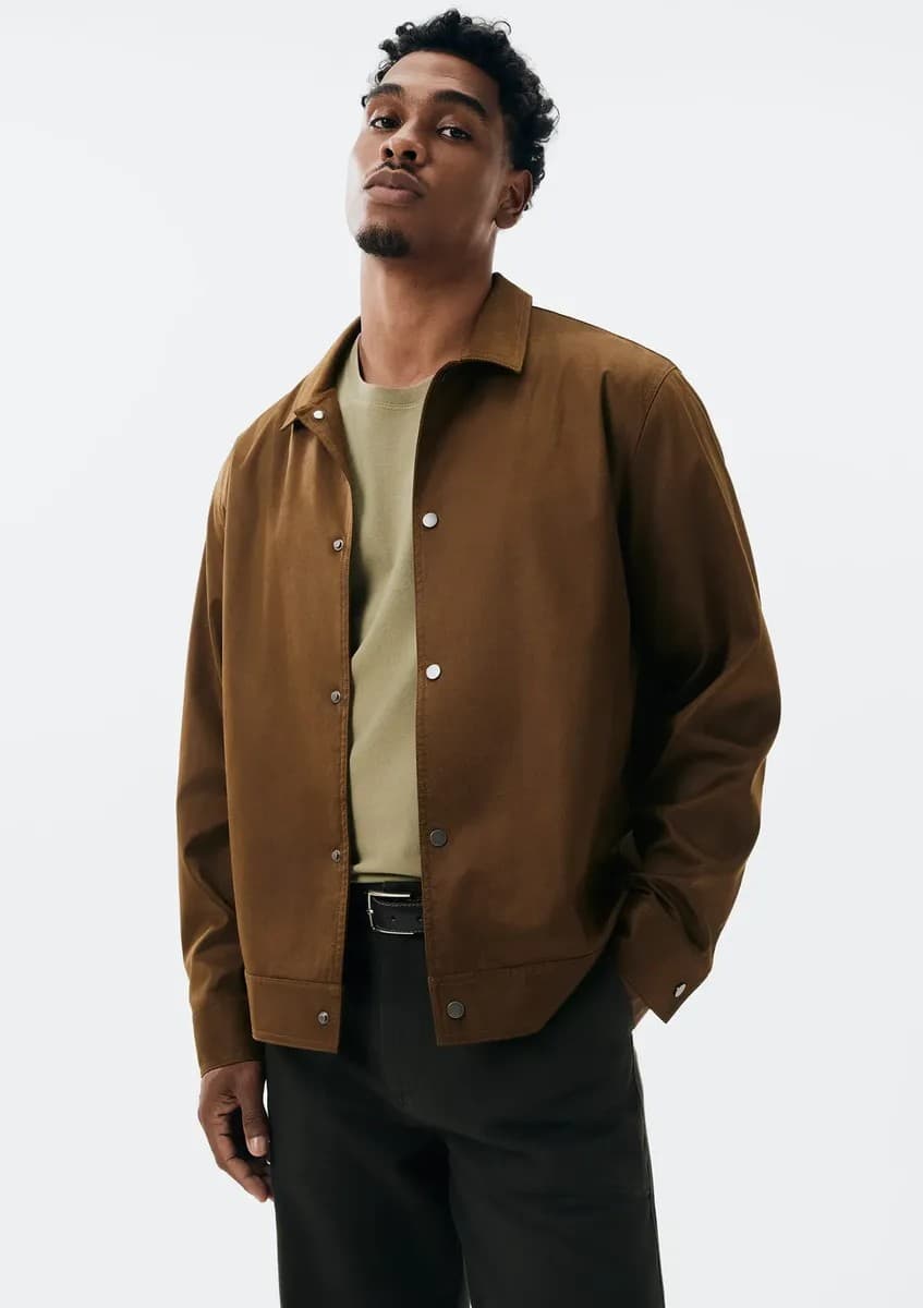 Jaqueta Bomber Suede Hering