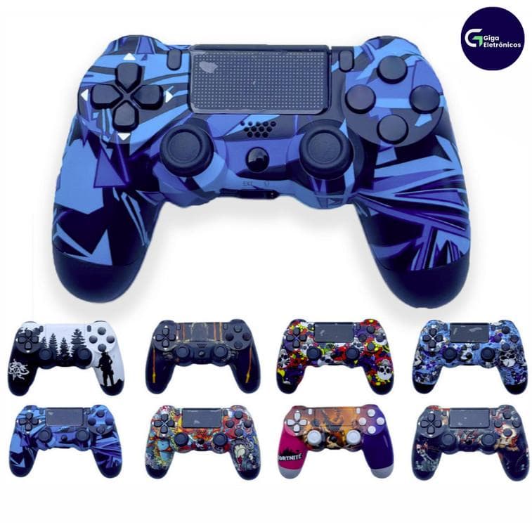 Controle Sem Fio com Design Camuflado para PS4