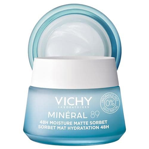 Vichy Minéral 89 Sorbet Gel Hidratante Facial, Efeito Matte Antioleosidade, 50ml