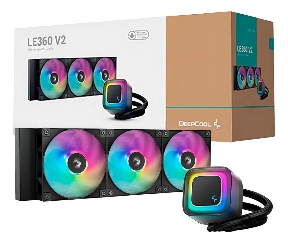 Watercooler Deepcool Le360 V2 Argb Preto 360mm Preto