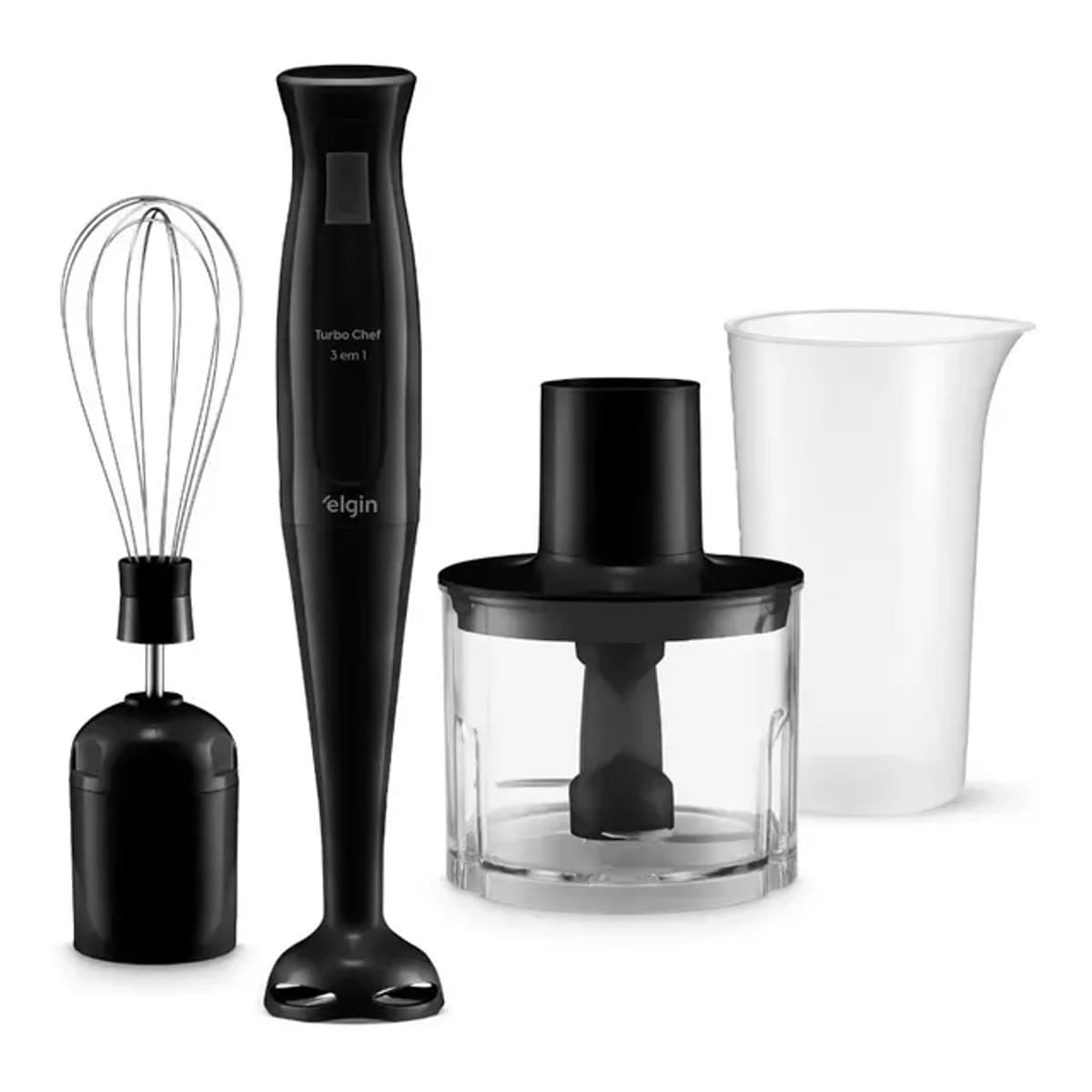 Mixer Vertical Turbo Chef Elgin 3 em 1 200W Preto 110V/127V