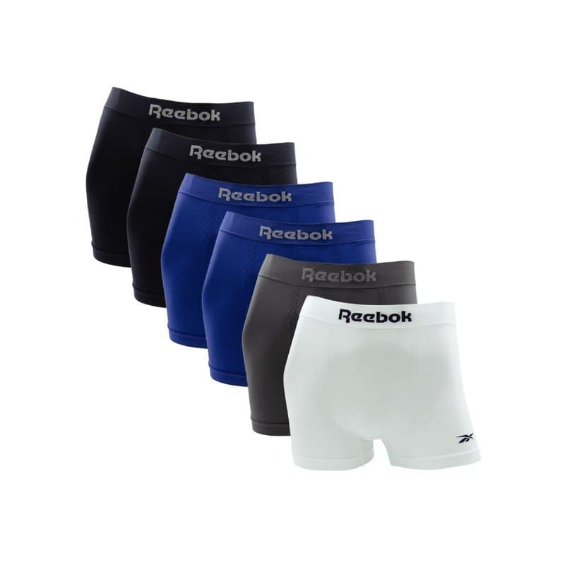 Kit 6 Cuecas Reebok Boxer Poliamida