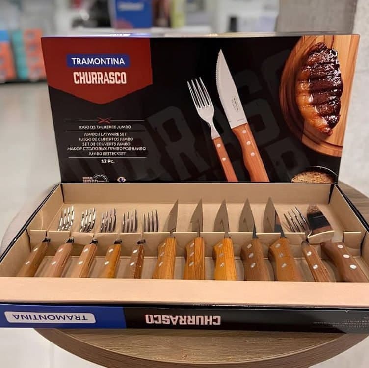 JOGO CHURRASCO INOX 12PC DYNAMIC