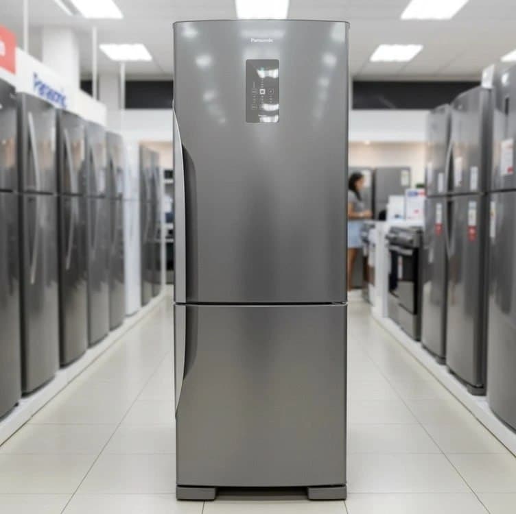 Refrigerador Bottom Freezer Panasonic Inverter de 02 Portas Frost Free com 475 Litros