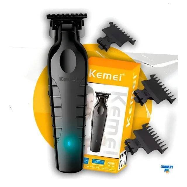 Máquina De Acabamento Corta Cabelo Profissional Kemei 2299 P Preto 127/220v