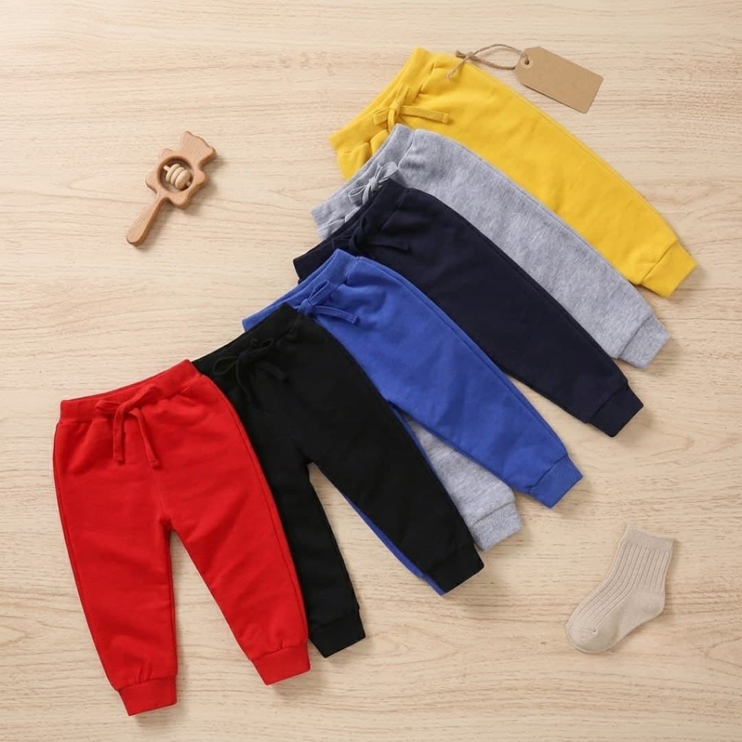 Kit 5 Calças Moletom Infantil Grosso Peluciado