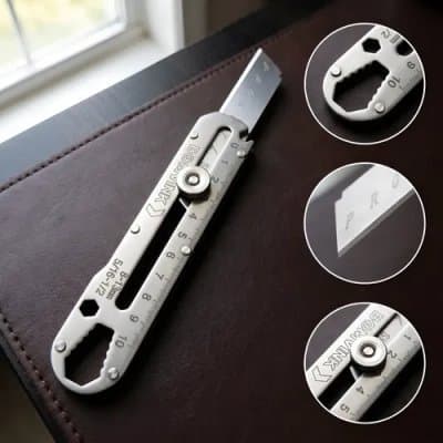 Estilete 18mm Profissional Retrátil Com Trava De Segurança