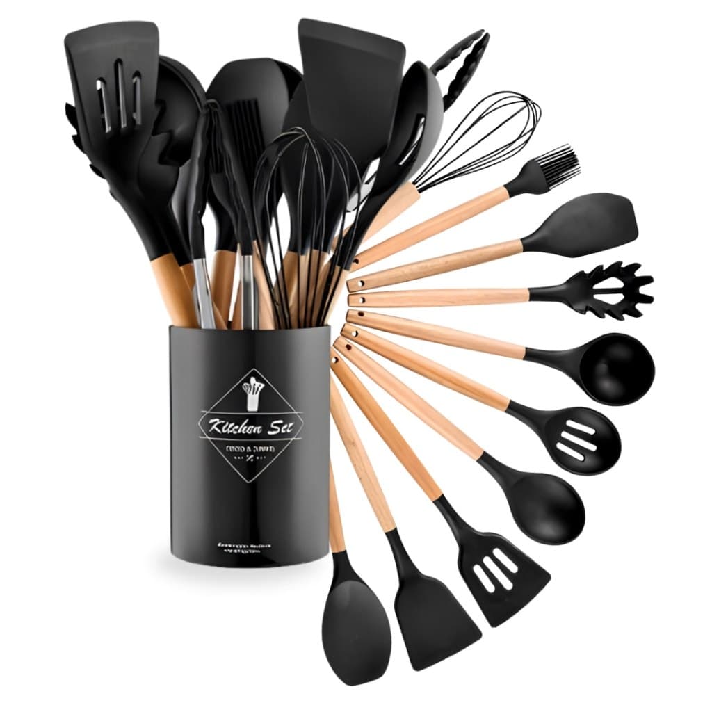 Utensílios de Silicone para Cozinha Antiaderentes